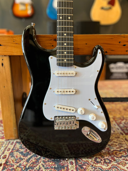 Oscar Schmidt Solid Body Strat Style Electric Guitar, Black