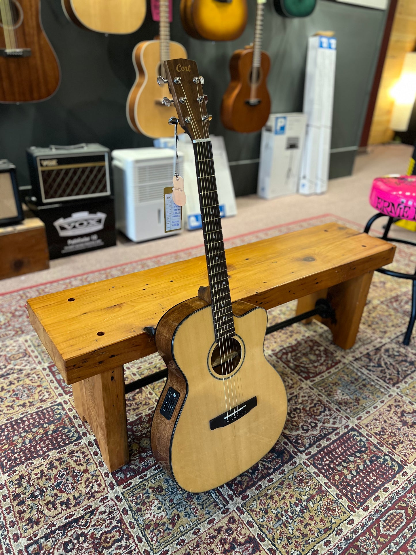 Cort Luce Series Acoustic/Electric Guitar, Natural Gloss