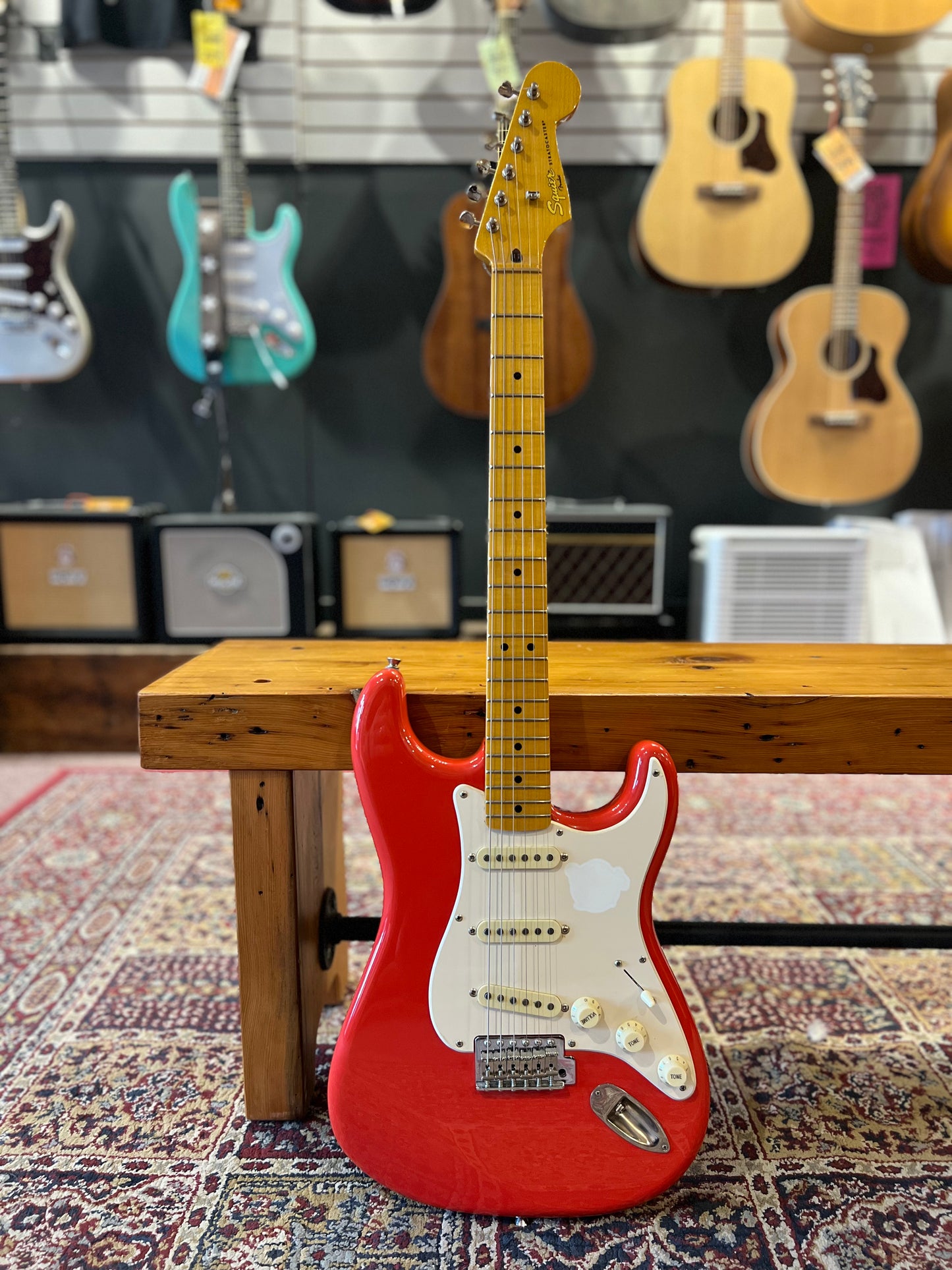 Squier Classic Vibe '50s Stratocaster with Maple Neck/Fingerboard - Fiesta Red USED