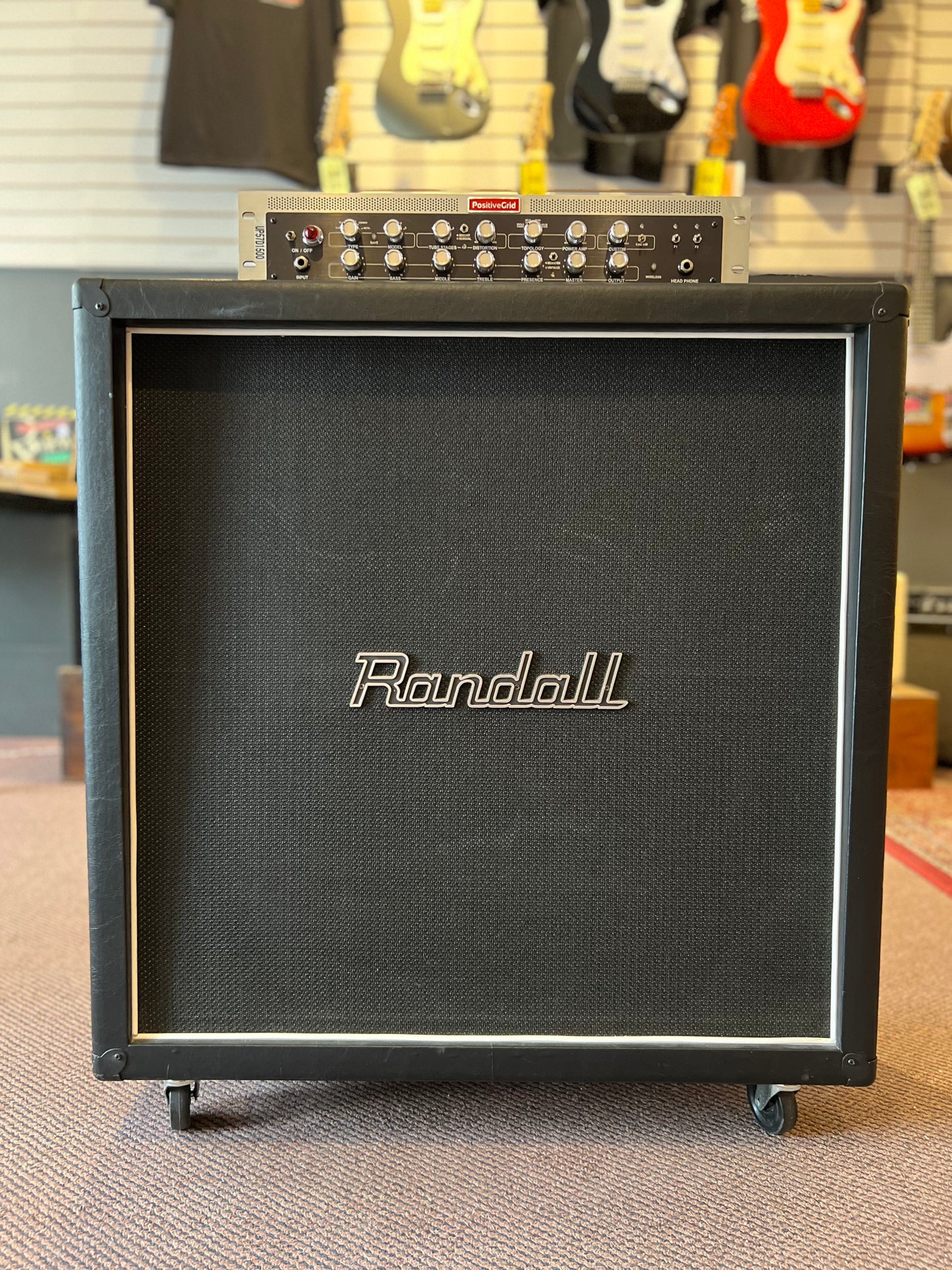 Positive Grid Rack Amp Head with Randall Oversize 4x12 Cab USED