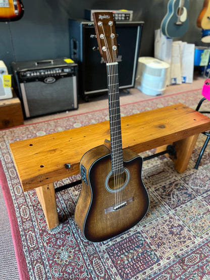 Madera Acoustic/Electric Cutaway Guitar Worn Brown