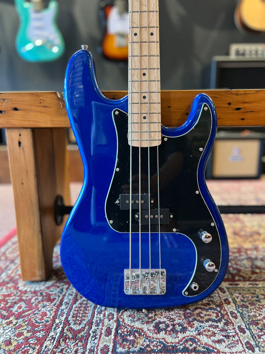 Groove Precision Style Bass Guitar Metallic Blue