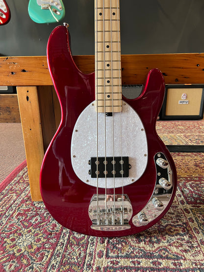 Groove Factory Music Man Style Bass Guitar - Red