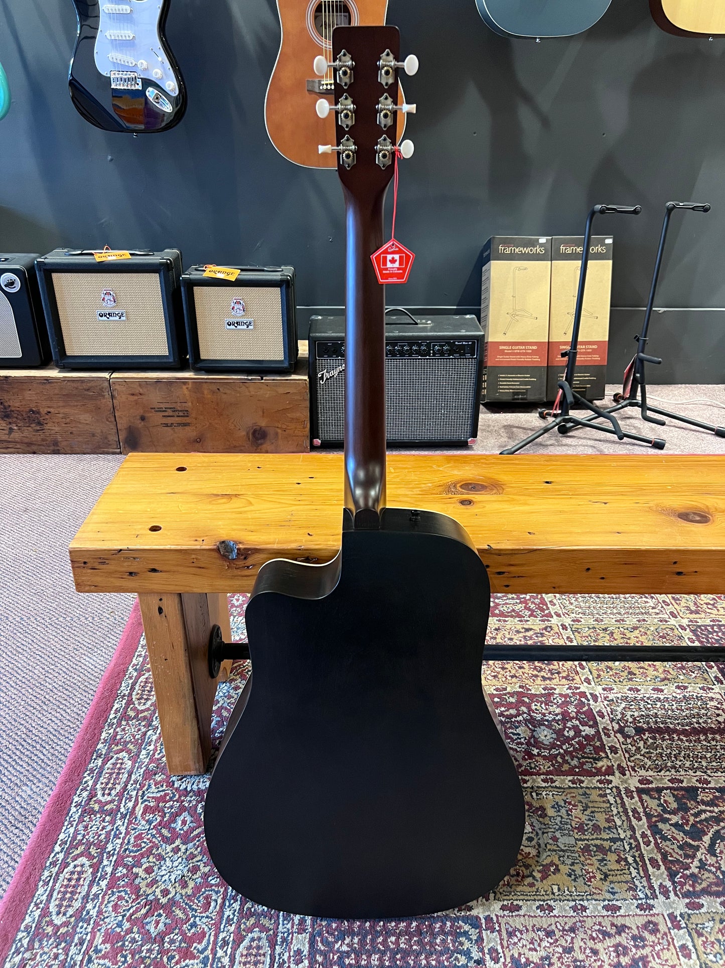 Art & Lutherie Americana Acoustic Guitar Faded Black CW (Discounted SF)