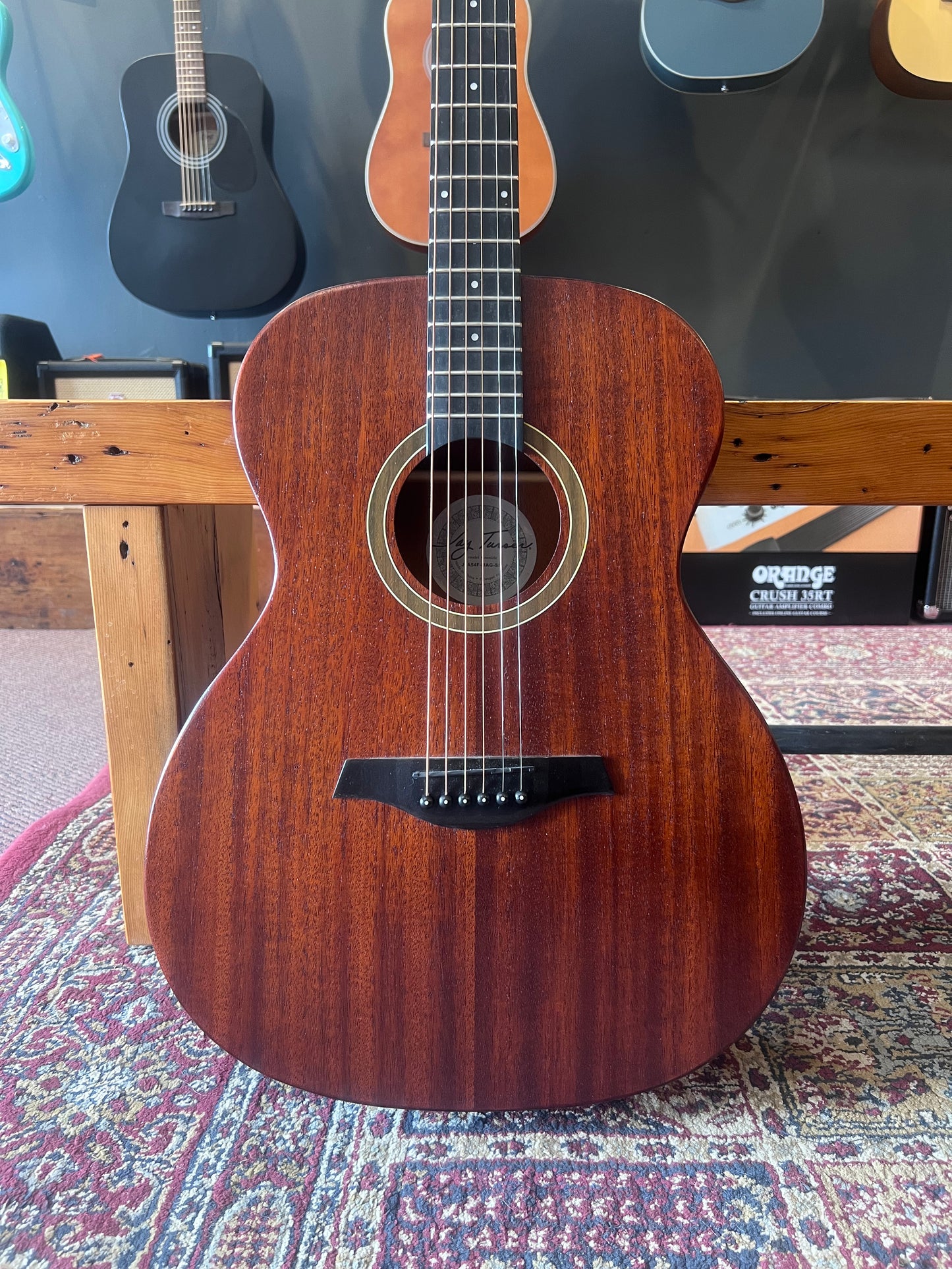 Jay Turser Full Size Folk Guitar Mahogany Satin USED