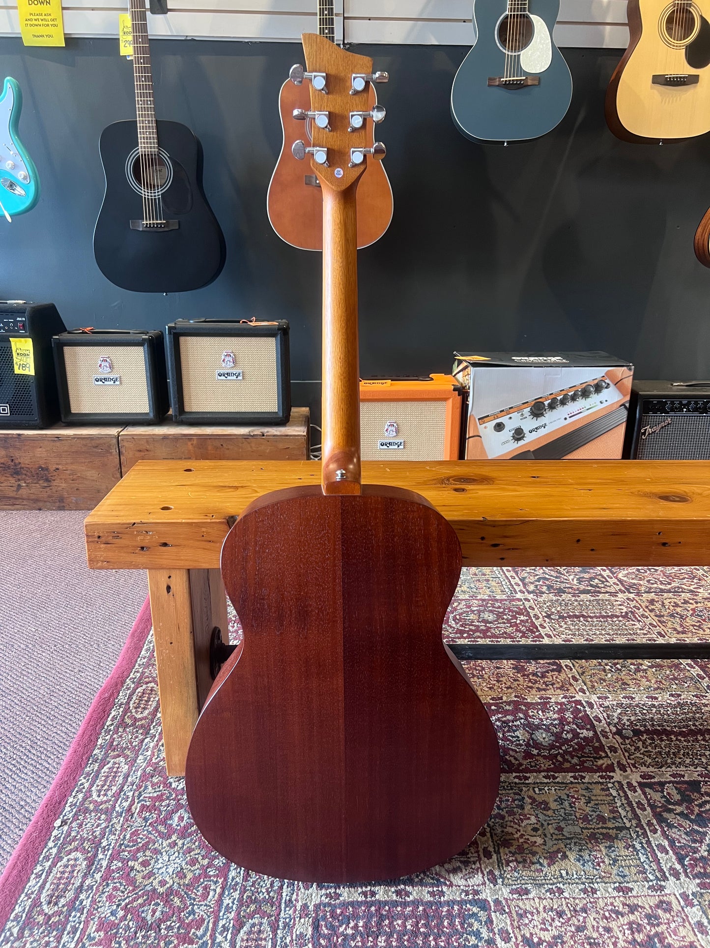 Jay Turser Full Size Folk Guitar Mahogany Satin USED