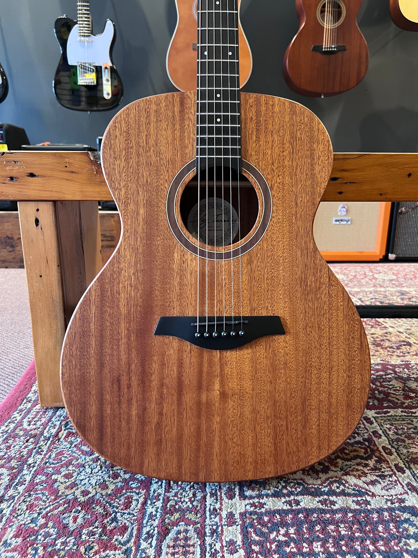 Jay Turser Full Size Folk Guitar Mahogany Satin
