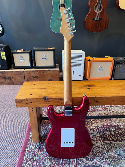 Groove Strat Style Electric Guitar Metallic Red Finish