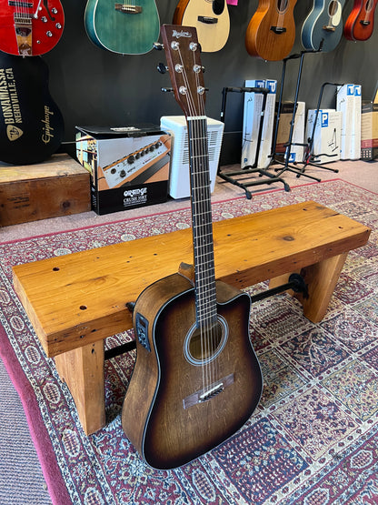 Madera Acoustic/Electric Cutaway Guitar Worn Brown USED