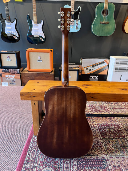 Sigma Aged Dreadnought Acoustic / Electric Guitar, Distressed Satin B-STOCK