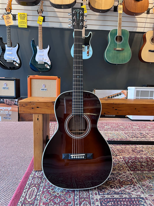 Sigma 1 Series Solid Sitka Spruce Top Parlour Acoustic Guitar, Sunburst B-STOCK