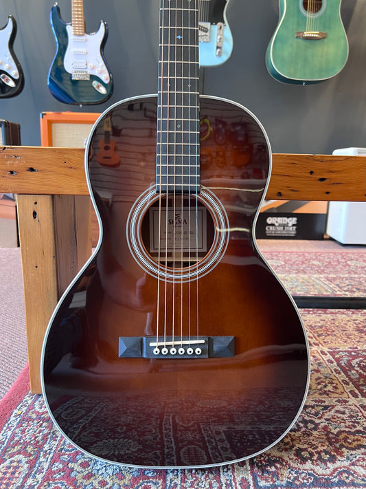 Sigma 1 Series Solid Sitka Spruce Top Parlour Acoustic Guitar, Sunburst B-STOCK