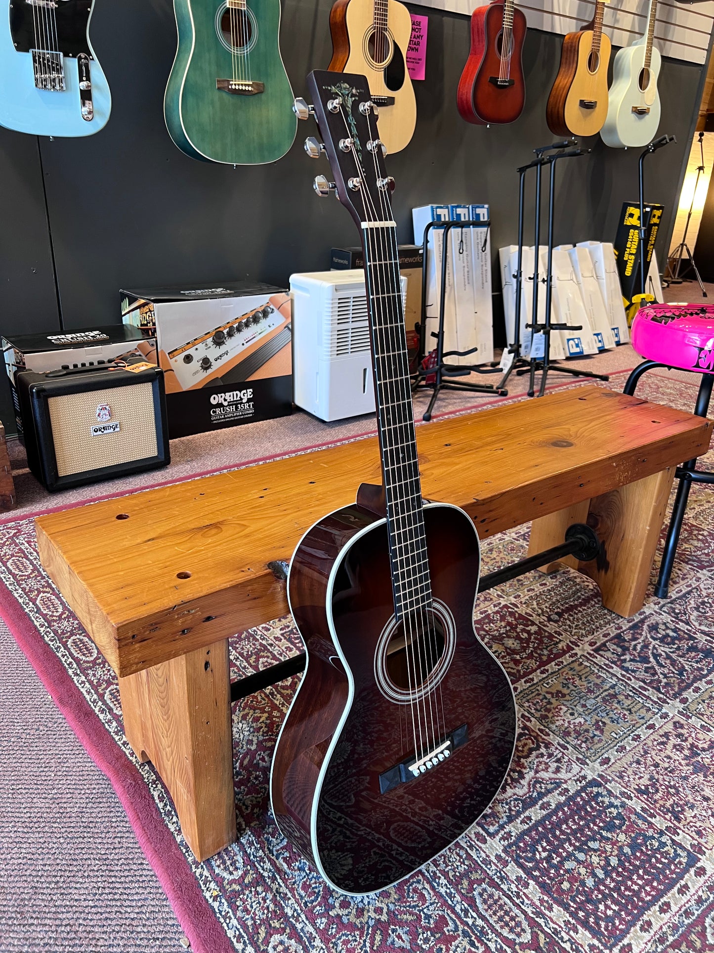 Sigma 1 Series Solid Sitka Spruce Top Parlour Acoustic Guitar, Sunburst B-STOCK