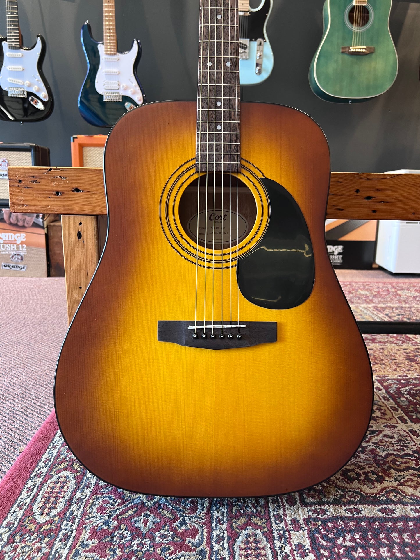 Cort Standard Series Spruce Top Acoustic Guitar, Satin Sunburst
