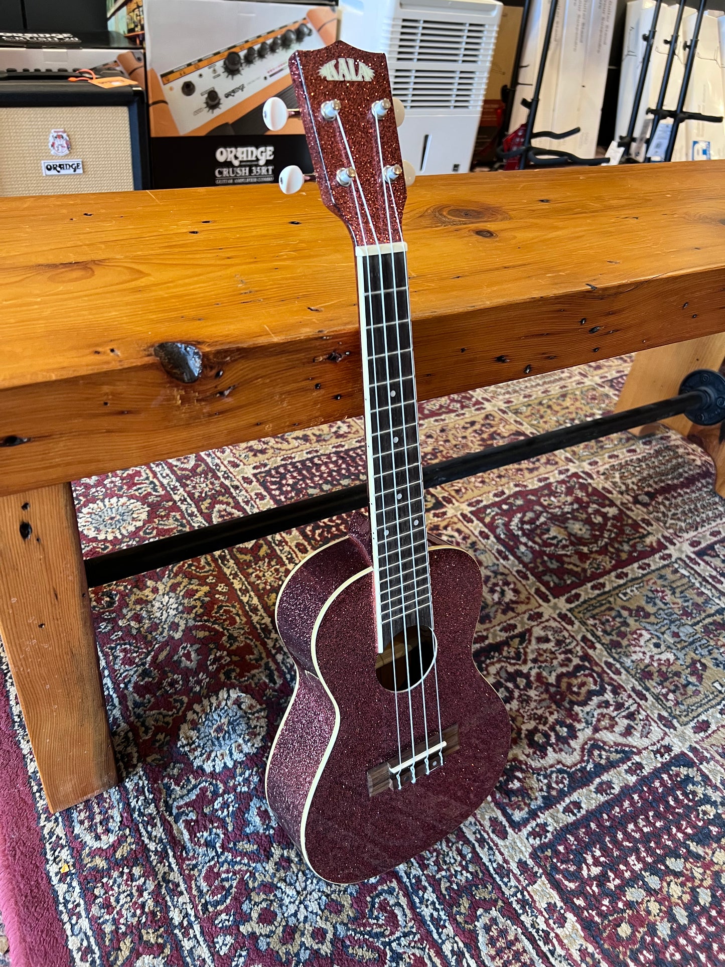 Kala Sparkle Series Pink Champagne Concert Ukulele B-STOCK
