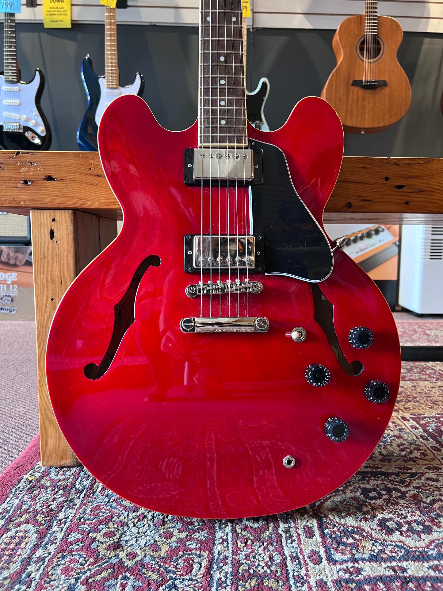 Epiphone ES-335 Inspired by Series Cherry Red Electric Guitar USED