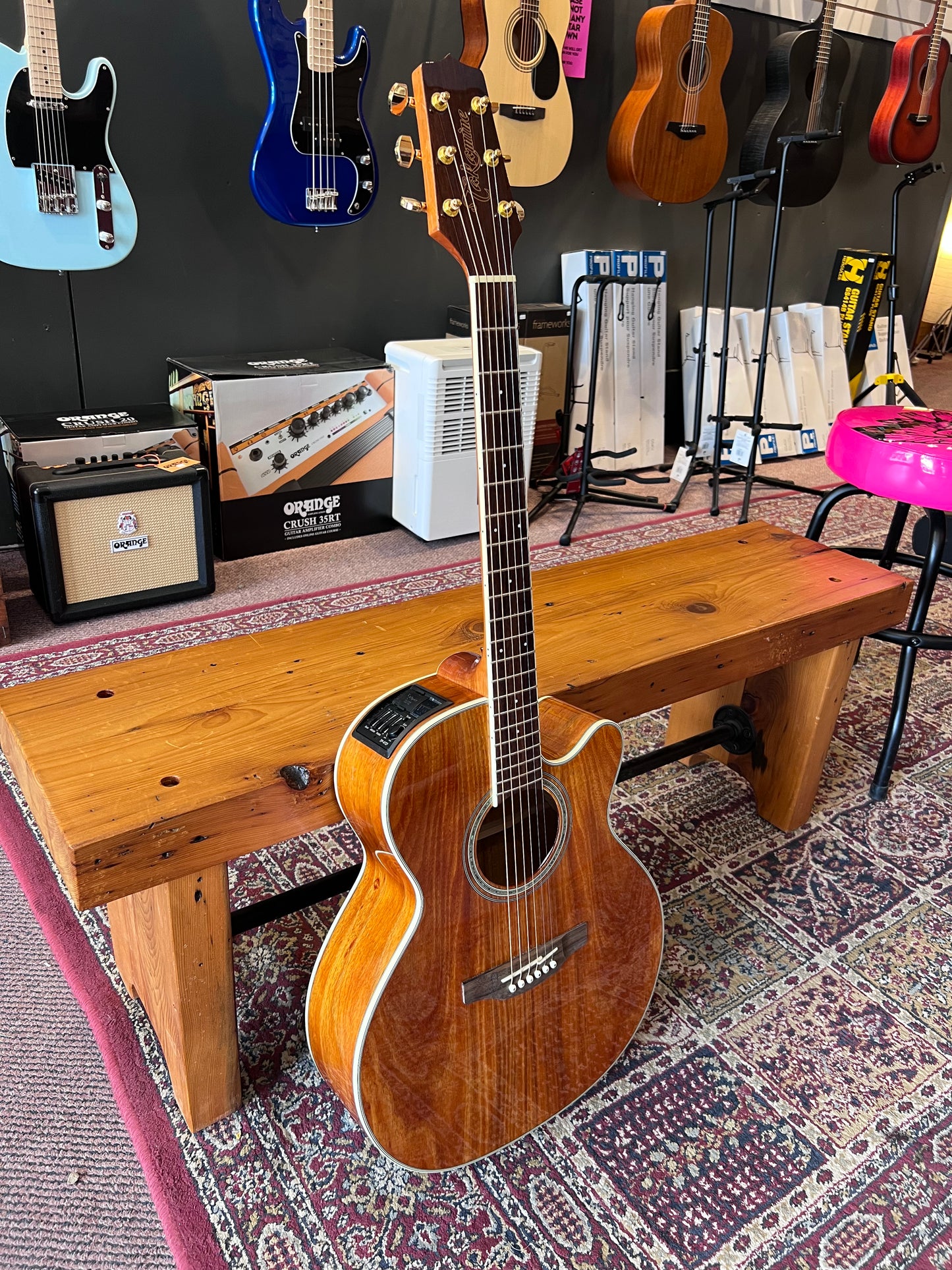 Takamine GN77KCE Koa Acoustic Guitar with pickup USED
