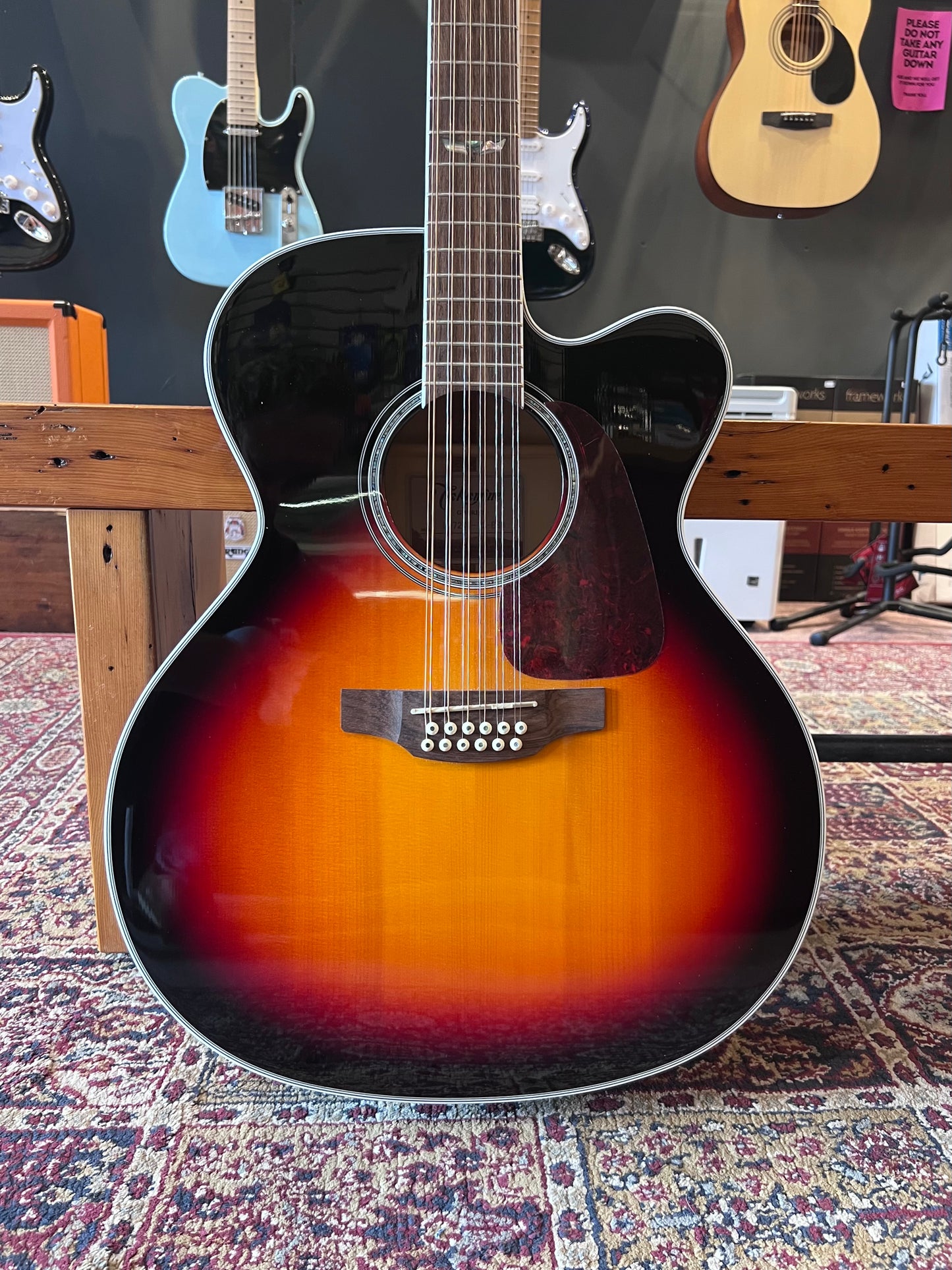 Takamine Jumbo GJ72CE-12 12 String Acoustic Guitar with Hard Case USED