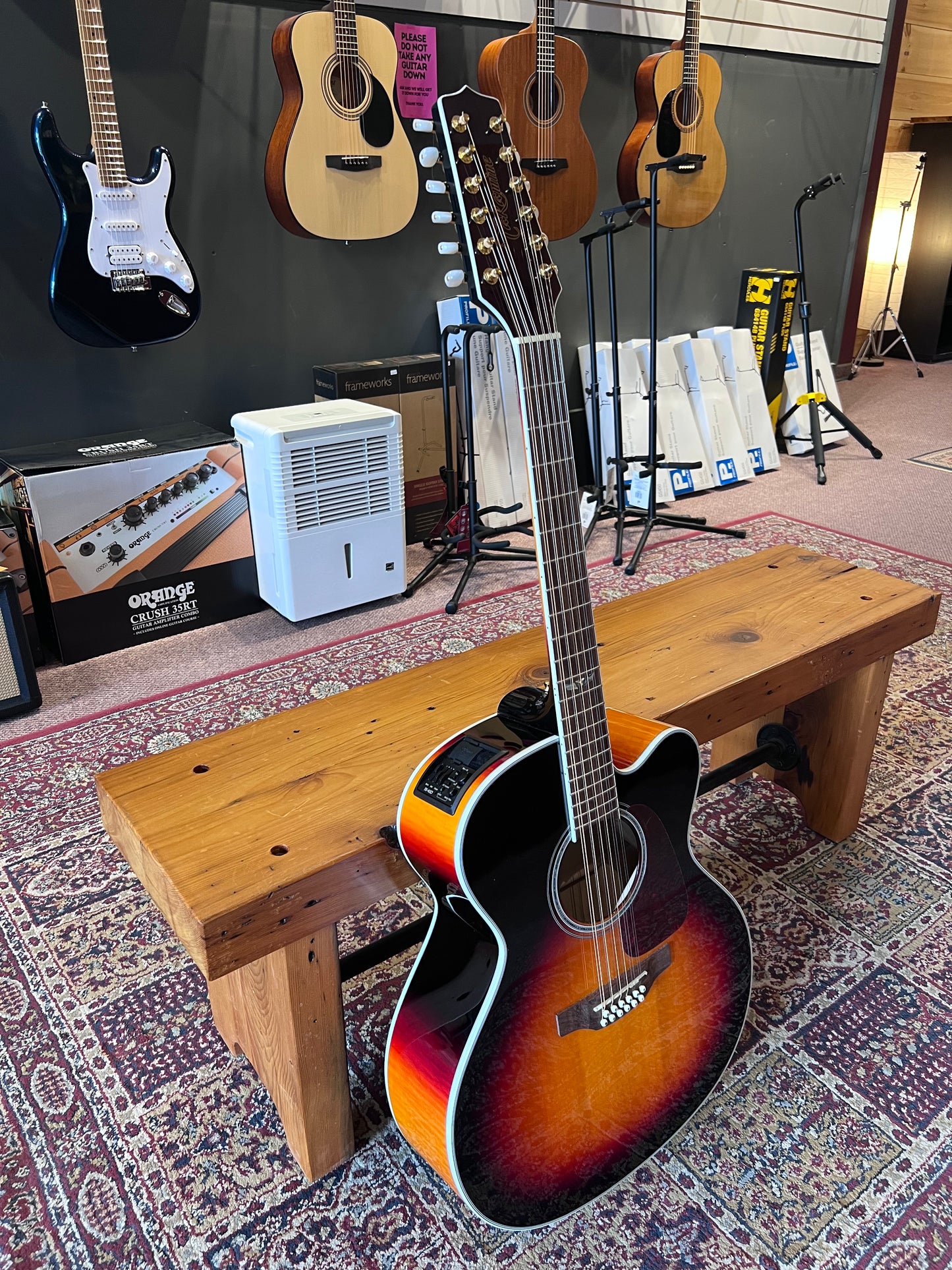 Takamine Jumbo GJ72CE-12 12 String Acoustic Guitar with Hard Case USED