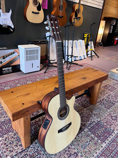 Cort Classic Series Spruce Top Acoustic Classical Guitar, Open Pore