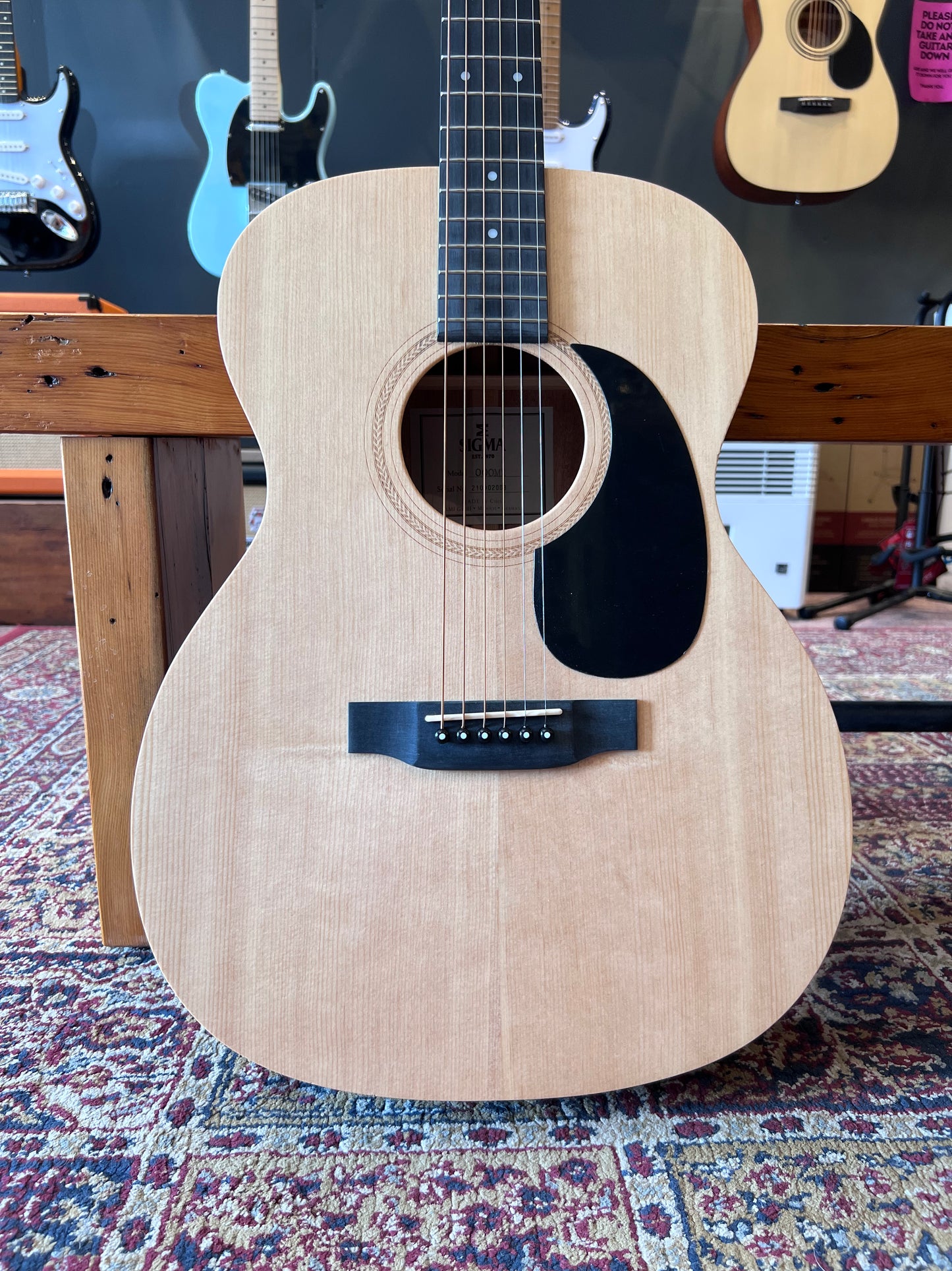 Sigma Auditorium Acoustic Electric Guitar, Natural