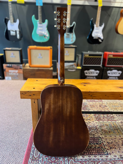 Sigma Aged Dreadnought Acoustic Guitar with pickup Distressed Satin USED