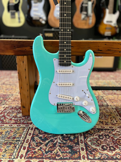 Oscar Schmidt Solid Body Strat Style Electric Guitar, Seafoam Green