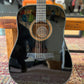Jay Turser Dreadnought Acoustic Guitar, Full Size, Black