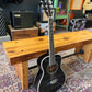 Oscar Schmidt 1/2 Size Dreadnought Acoustic Guitar, Black High Gloss