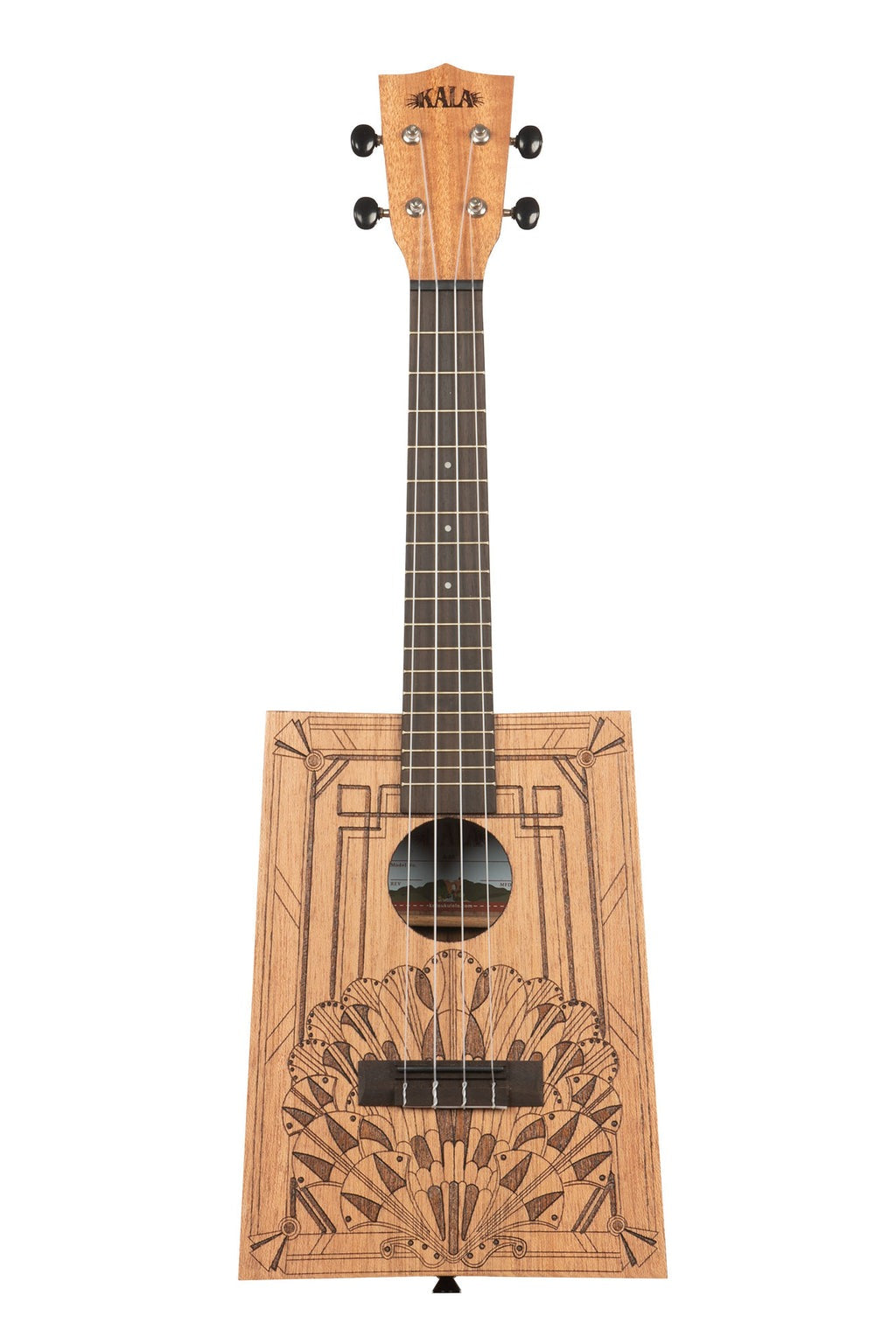 Kala Art Deco Cigar Box Concert Uke