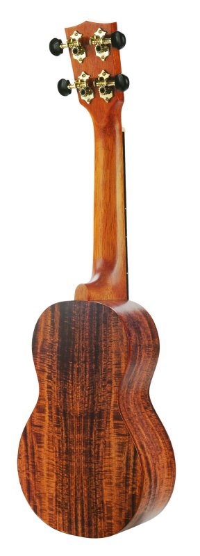 Artist Elite Series Photo Flame Koa Soprano Ukulele With Bag, Matt Finish