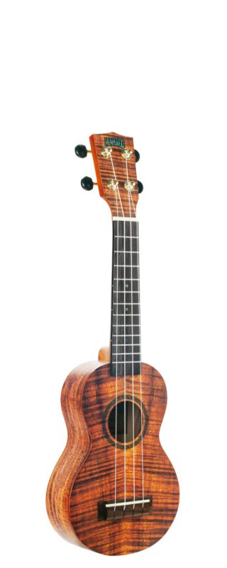 Artist Elite Series Photo Flame Koa Soprano Ukulele, Matt Finish