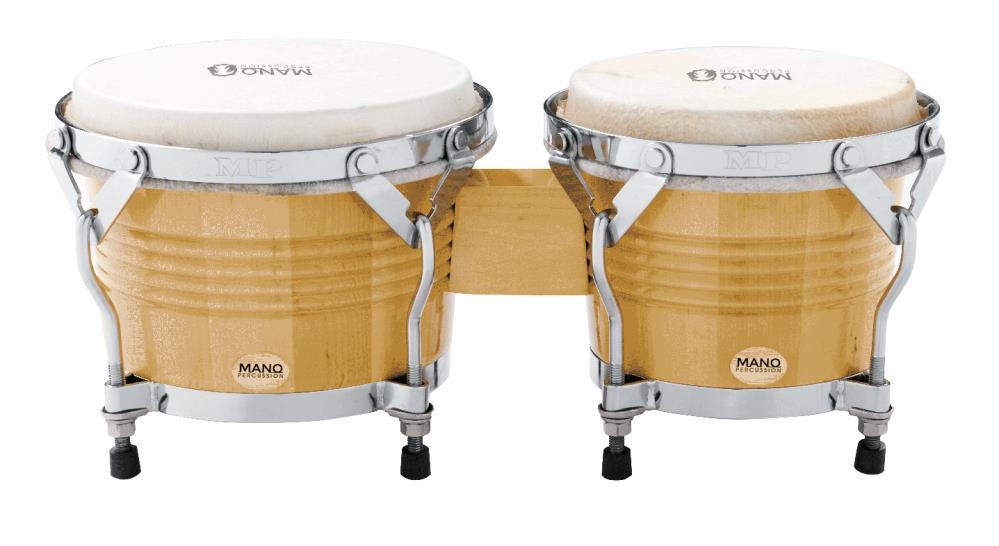 Mano Percussion Natural 7” & 8” Bongo Set