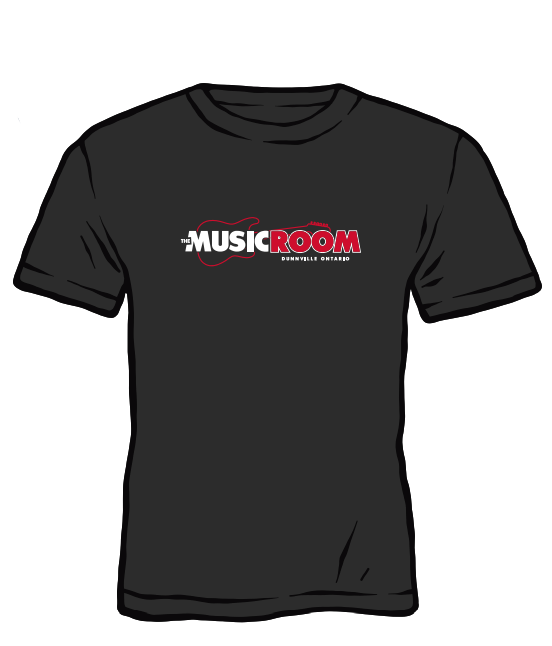 Music Room Black T-shirt