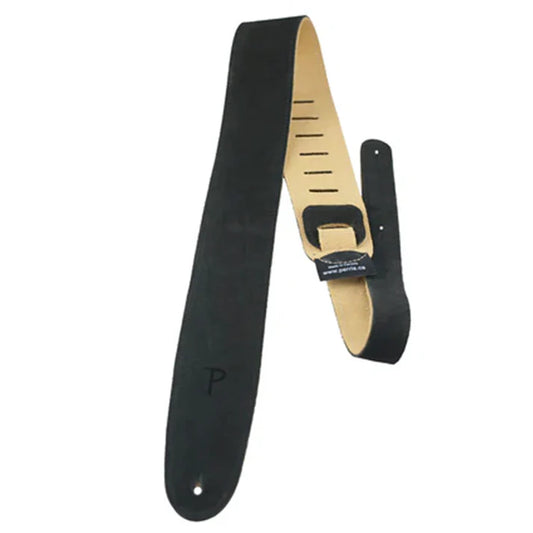 Perri's Leathers Suede Guitar Strap Black
