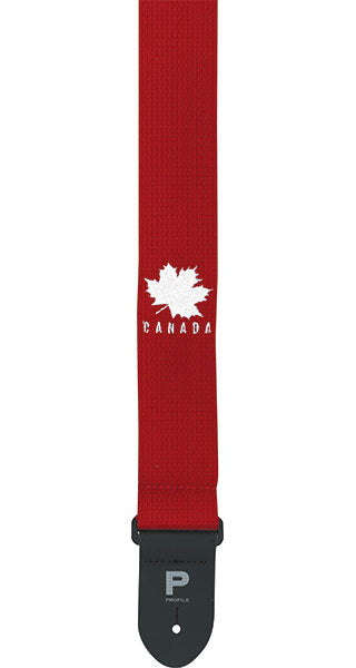 Profile Guitar Strap Canada Red Cotton