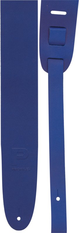 Profile 2.5” Basic Leather Guitar Strap, Blue