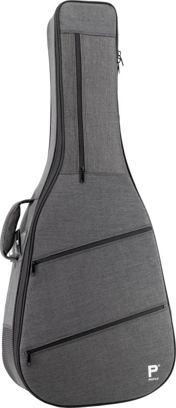 Profile Pro Dreadnought Guitar Har/Soft Case, Grey