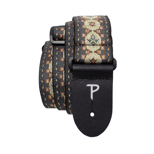 Perri’s Leathers Jacquard Guitar Strap Arabian Gold