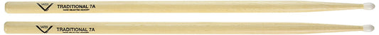 Vater Percussion Traditional Hickory 7A Nylon Tip Drumsticks