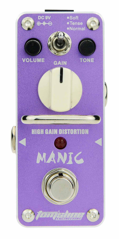TOMSLINE AMC3 MANIC - HIGH GAIN DISTORTION EFFECTS PEDAL