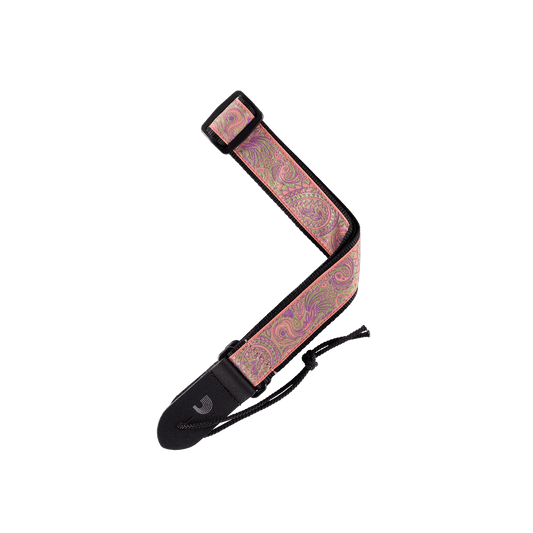 D'Addario Paisley Pink/Green Ukulele Strap