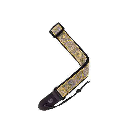 D'Addario Paisley Yellow/Purple Ukulele Strap