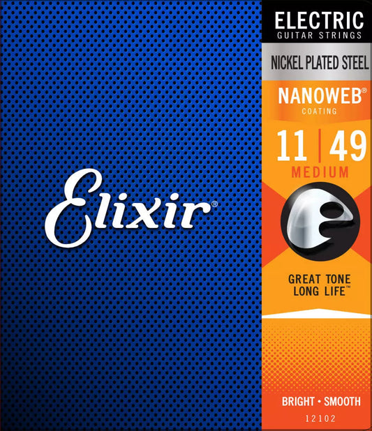 Elixir NANOWEB Electric Medium Strings 11-49