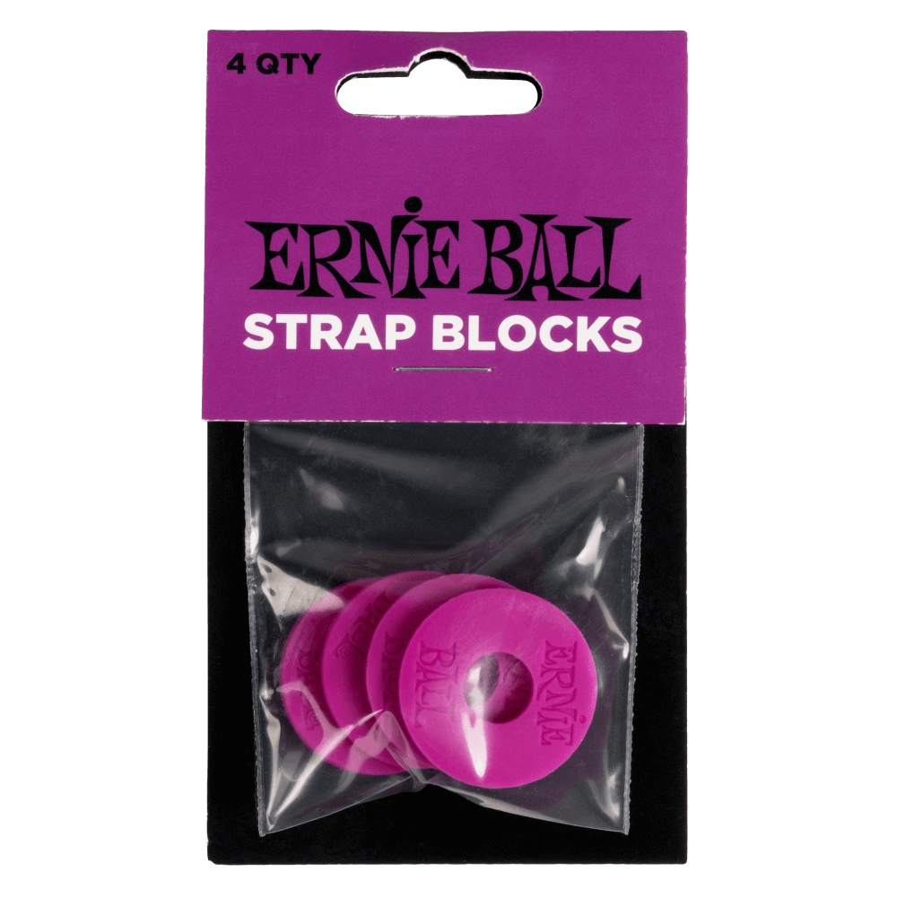 Ernie Ball Strap Blocks 4 Pack - Purple