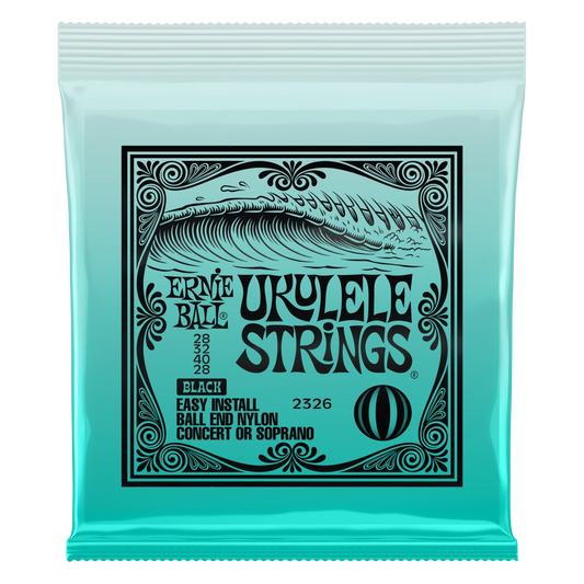 Ernie Ball Concert/Soprano Ukulele Strings - Black