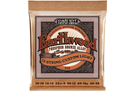 Ernie Ball Earthwood Custom Medium Phosphor Bronze 12-String Acoustic Guitar Strings - 10-48