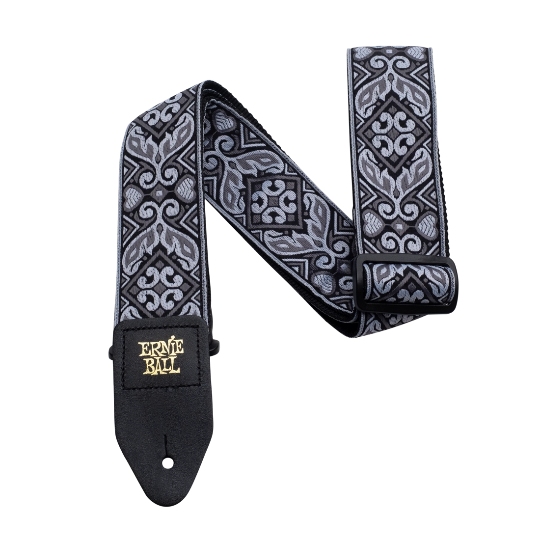 Ernie Ball Tribal Silver Jacquard Strap