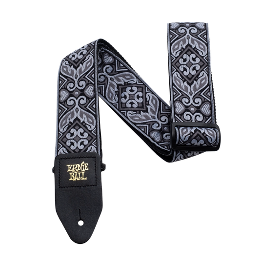 Ernie Ball Tribal Silver Jacquard Strap