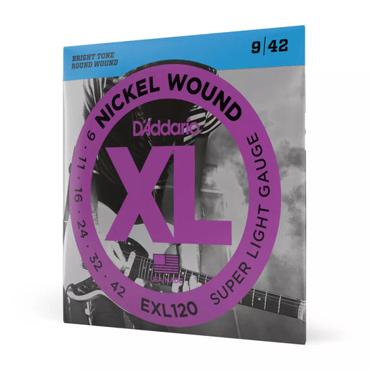 D'Addario EXL120 - Nickel Wound SUPER LIGHT 09-42